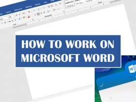 HOW TO WORK ON MICROSOFT WORD?