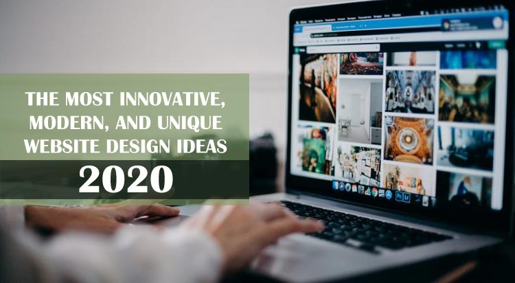 unique website design ideas 2020