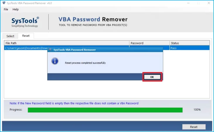 Unlock VBA Project Password
