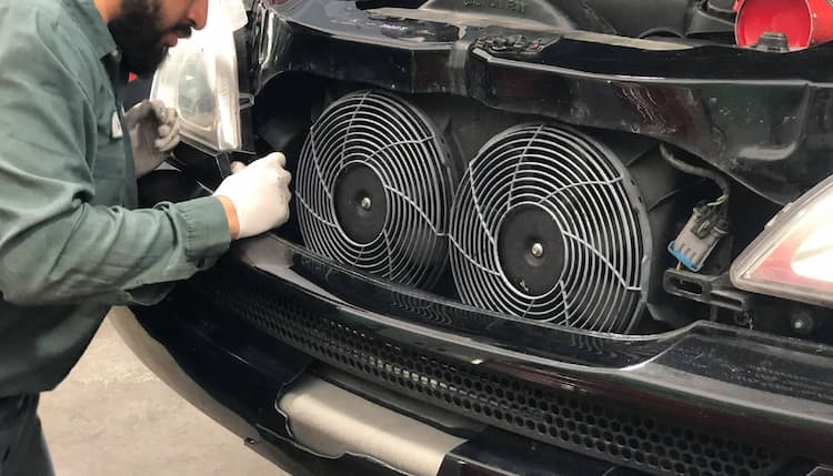 What are cooling fans in a car?